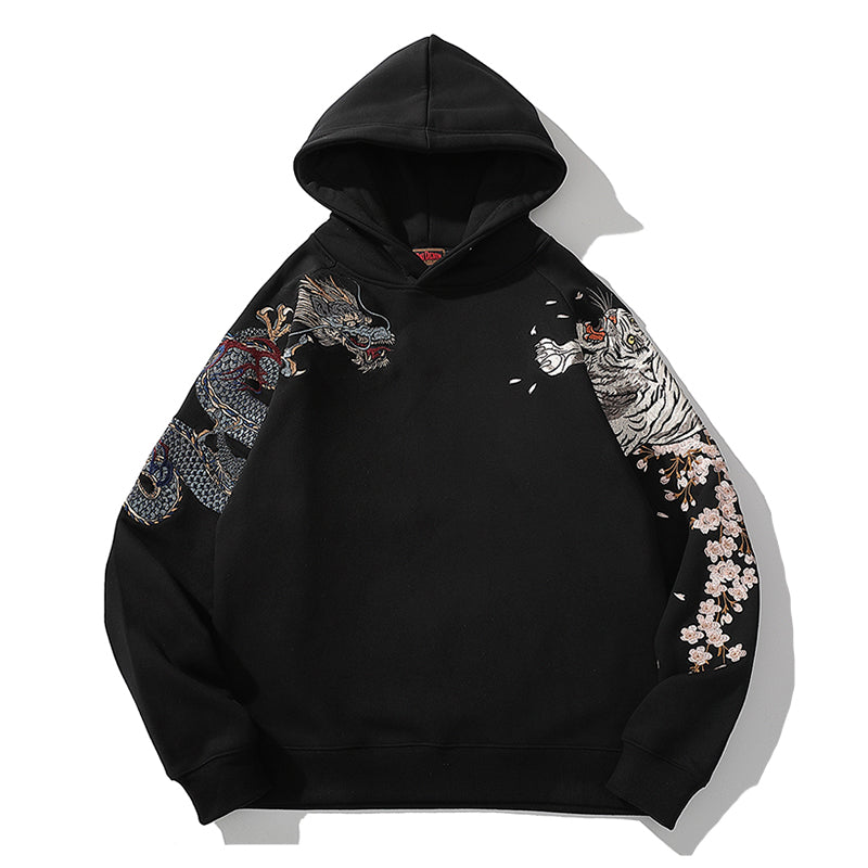 Embroidered Hoodie 'Four Gods'