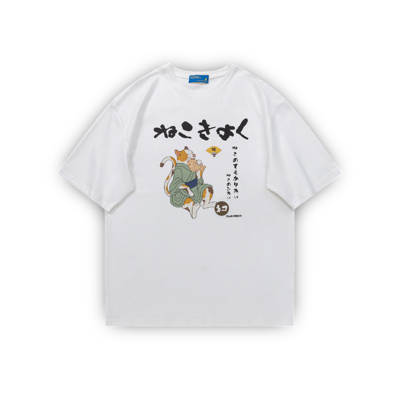 Loose T-Shirt 'Keihakuna Neko'