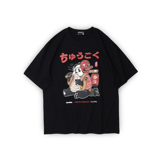 Japanese T-Shirt 'Panda x Ramen'
